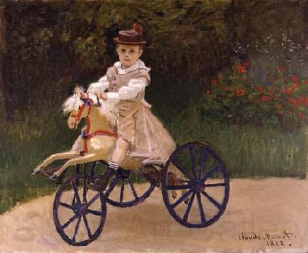 Claude Monet Jean Monet on his Hobby Horse Norge oil painting art